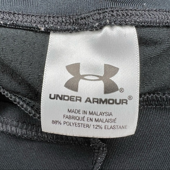 M Under Armour Black Wide Leg Capri Pants Activewear Athletic Stretch 8 10 - Picture 7 of 11